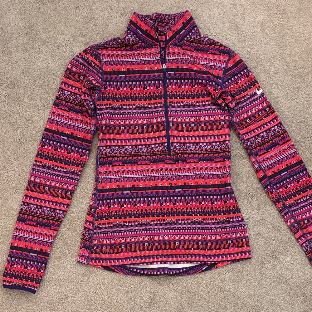 Nike Dri-Fit Pink and Purple Patterned Jacket